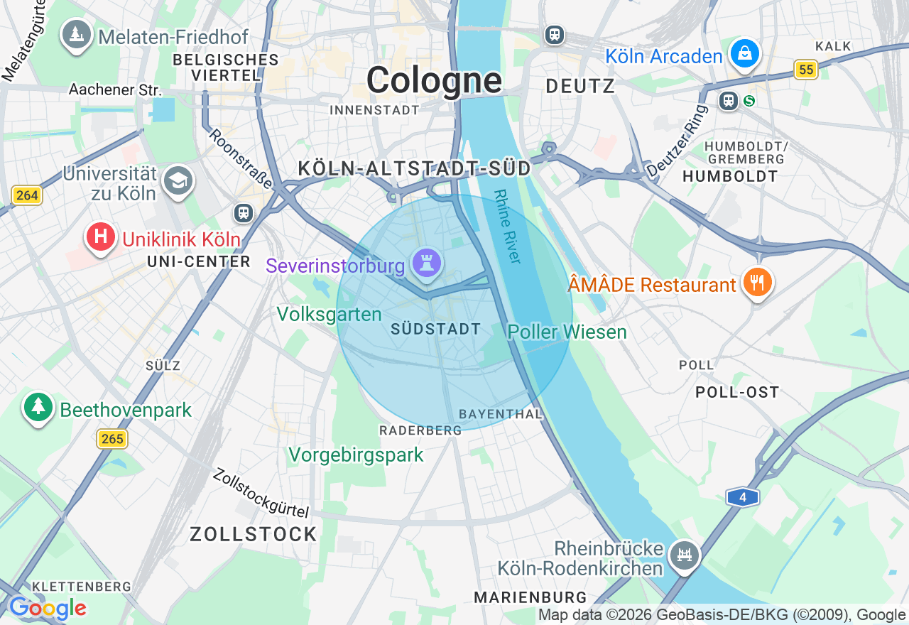 Kartenansicht der Location
