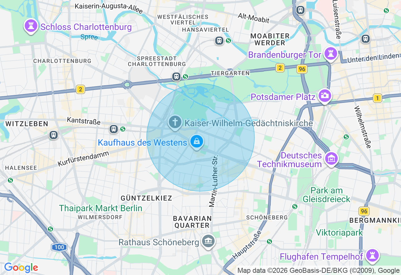 Kartenansicht der Location