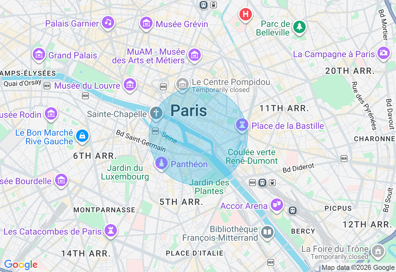 Carte de l'emplacement