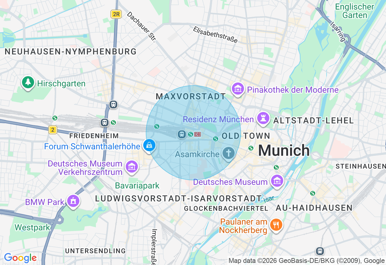 Kartenansicht der Location