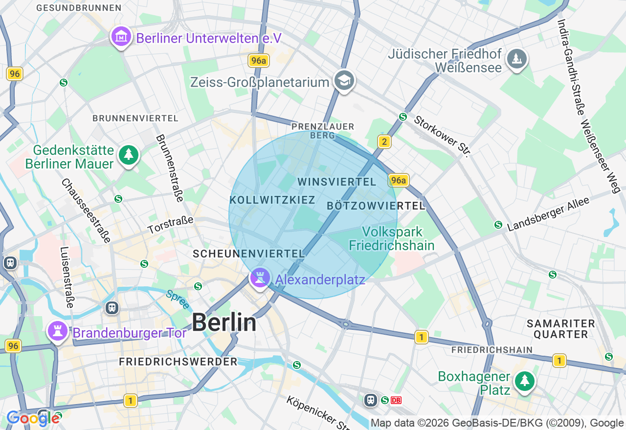 Kartenansicht der Location