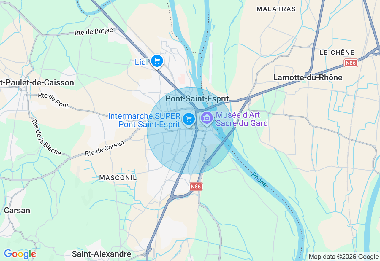 Carte de l'emplacement
