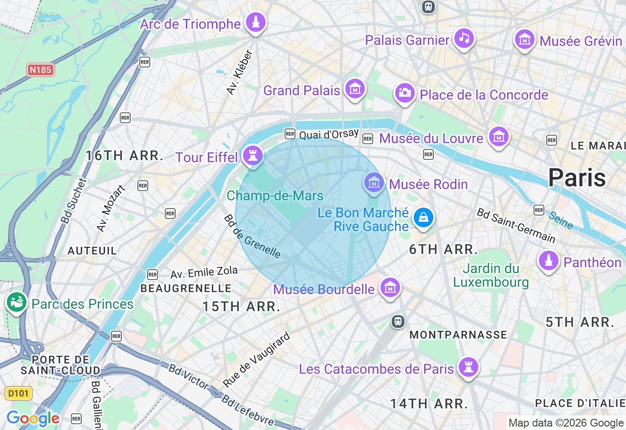Carte de l'emplacement