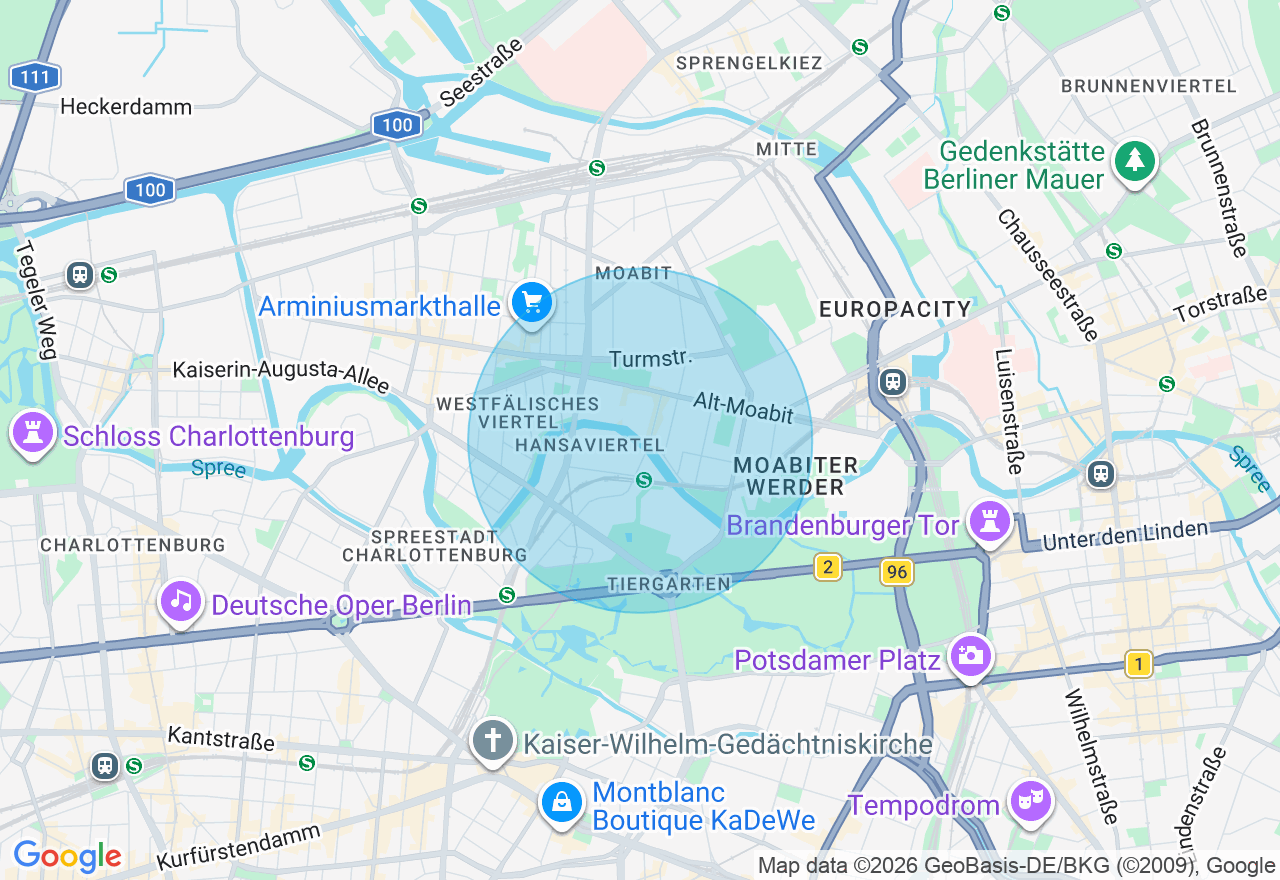 Kartenansicht der Location