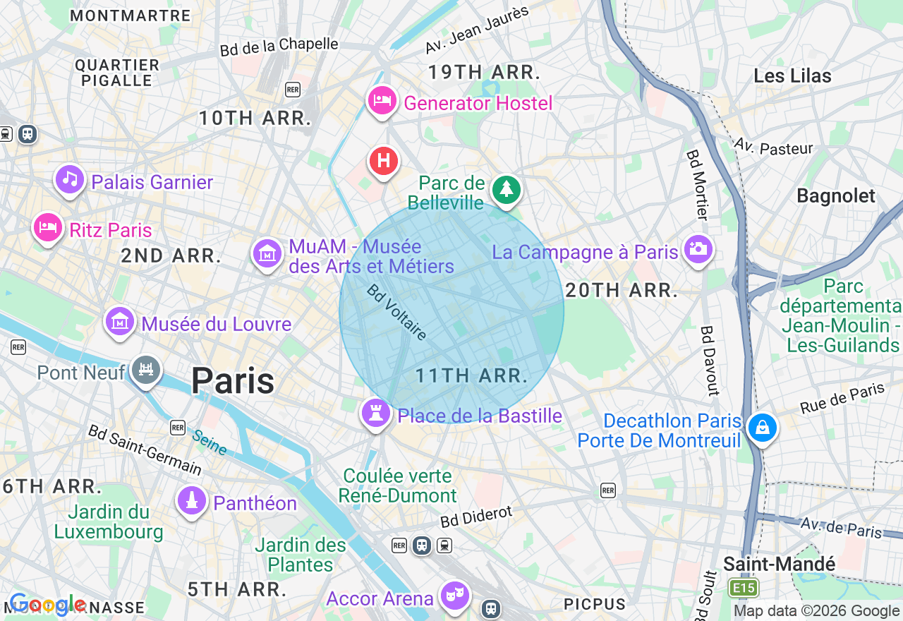 Carte de l'emplacement
