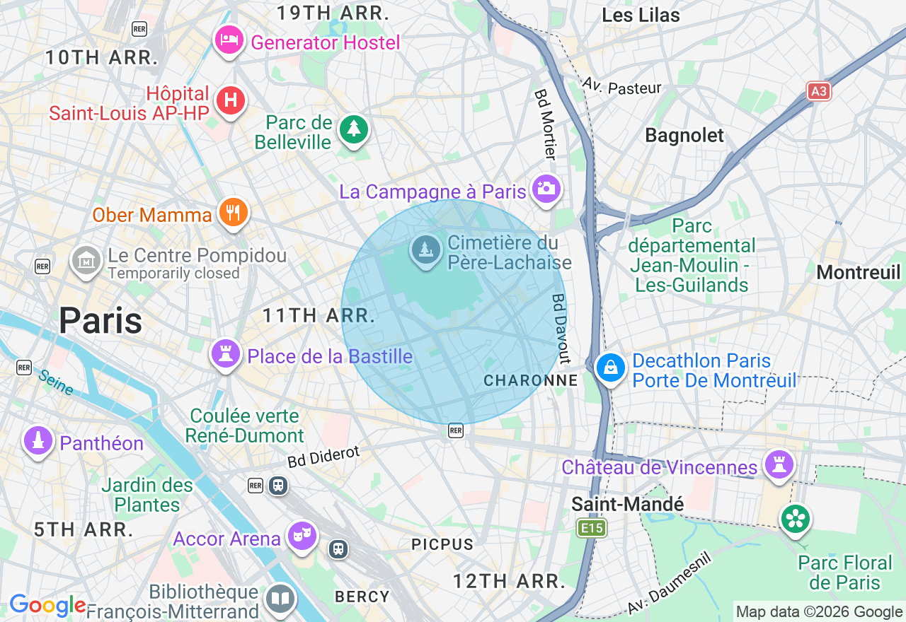 Carte de l'emplacement