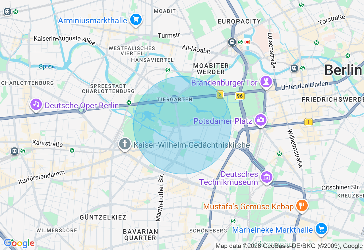 Kartenansicht der Location