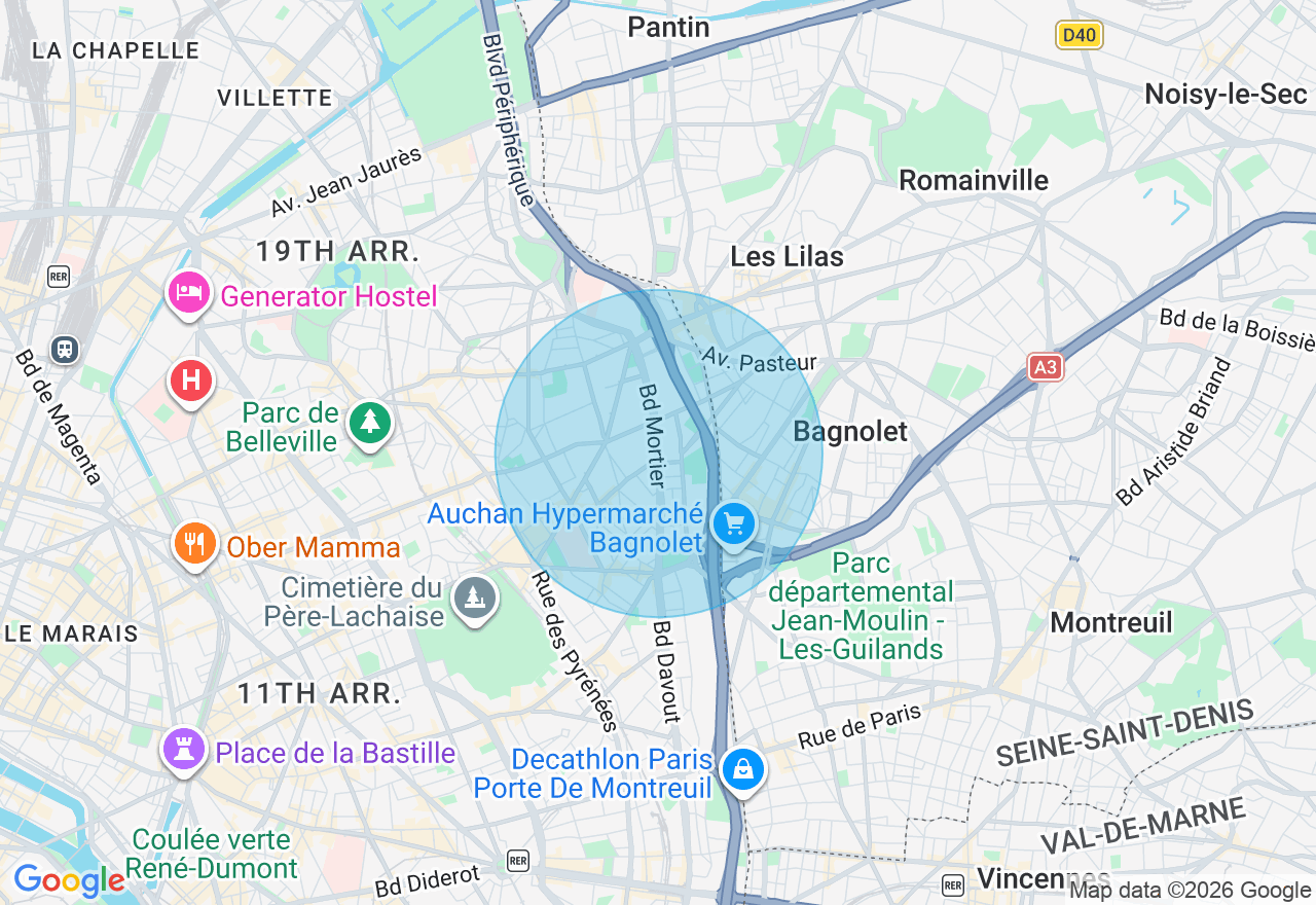 Carte de l'emplacement