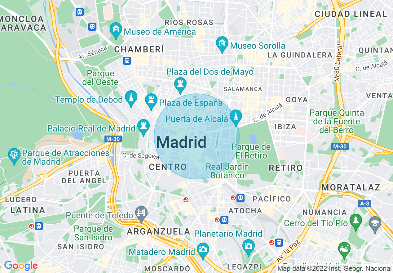 Mapa de la ubicación