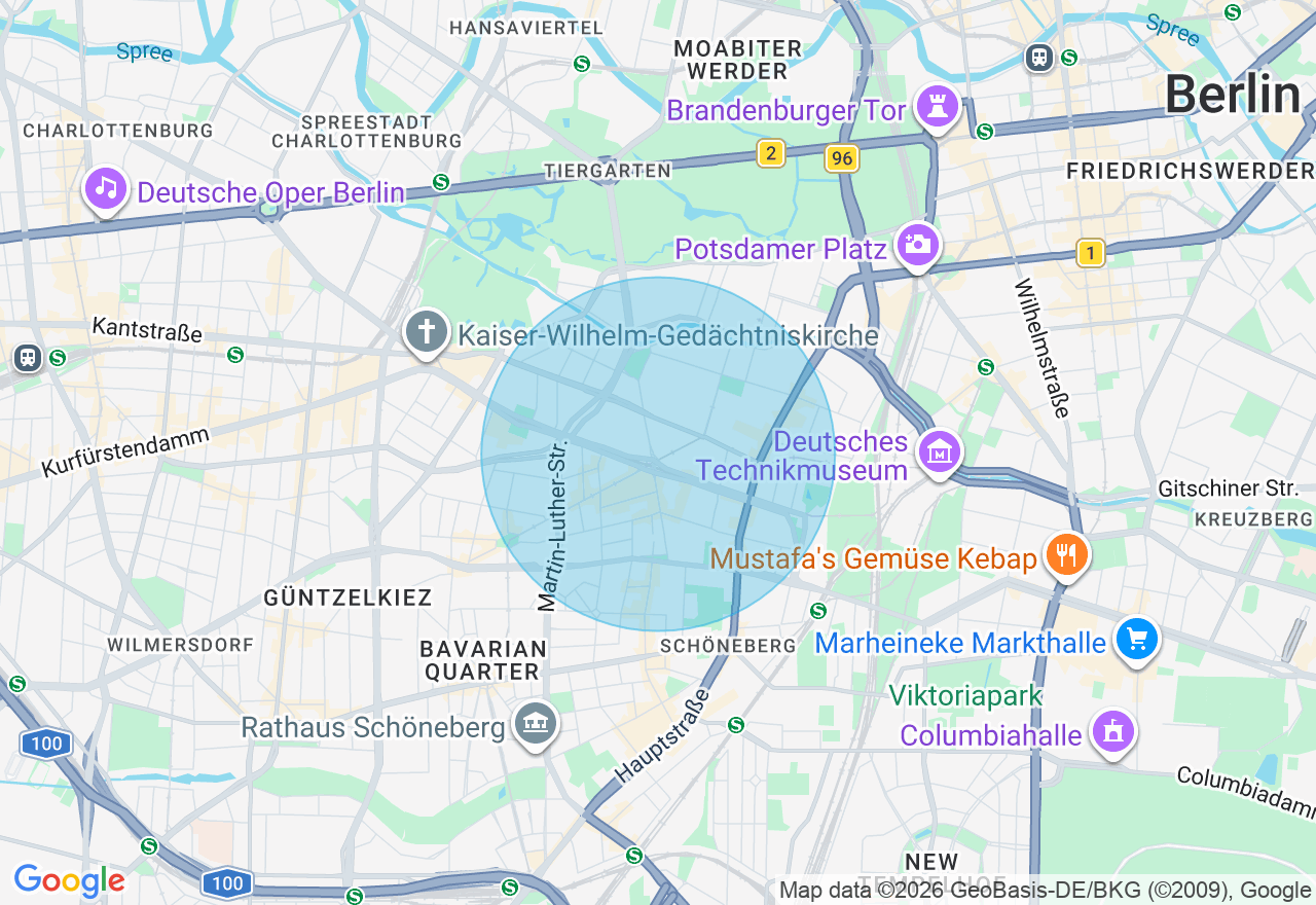 Kartenansicht der Location