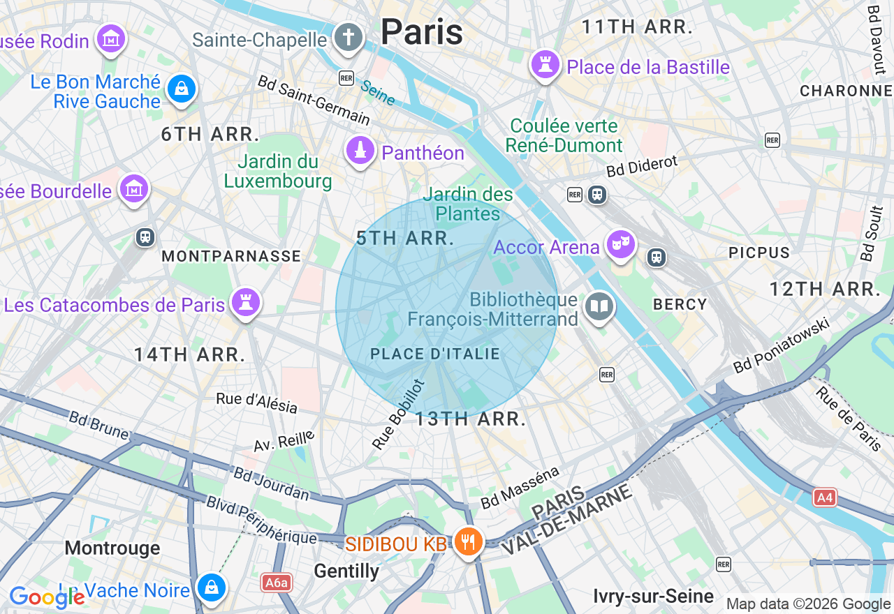 Carte de l'emplacement