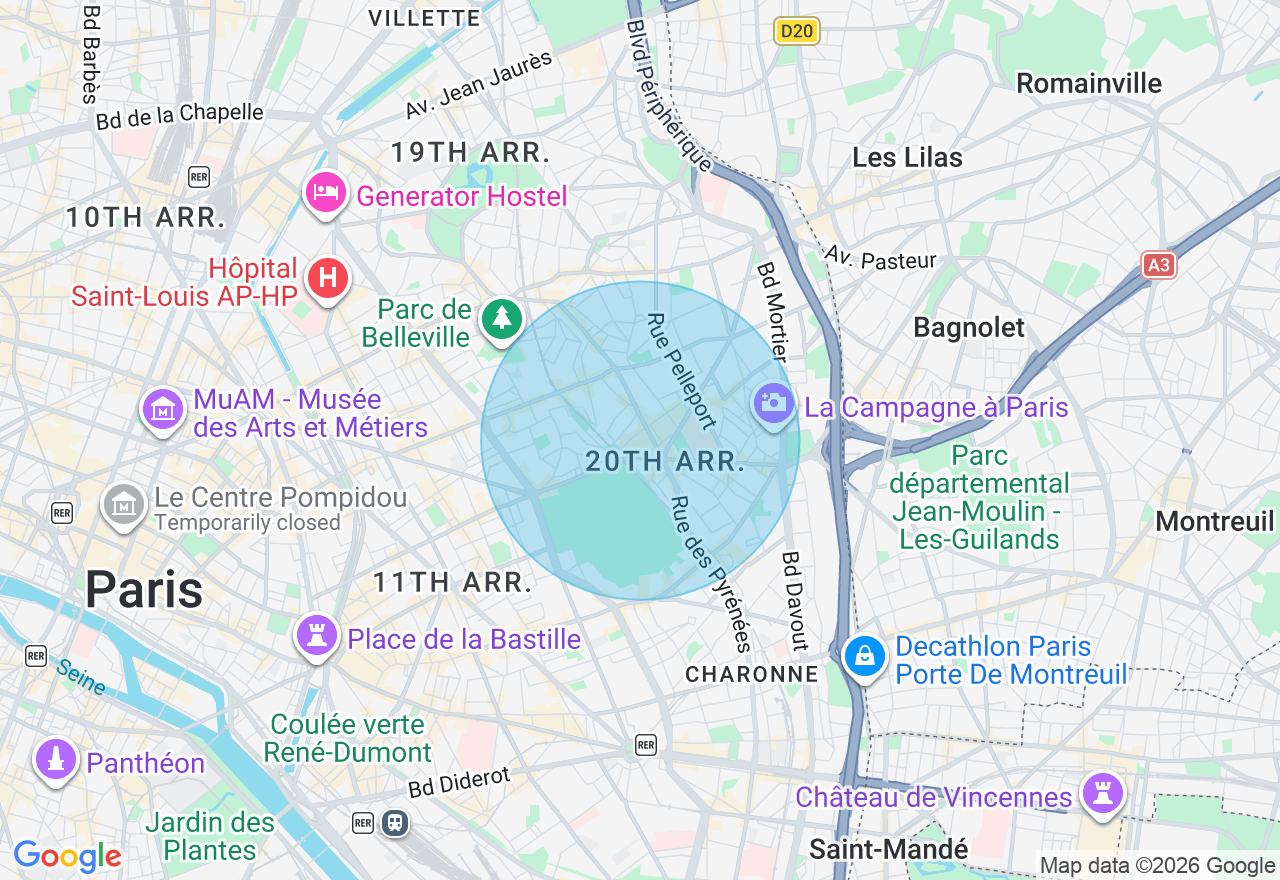 Carte de l'emplacement