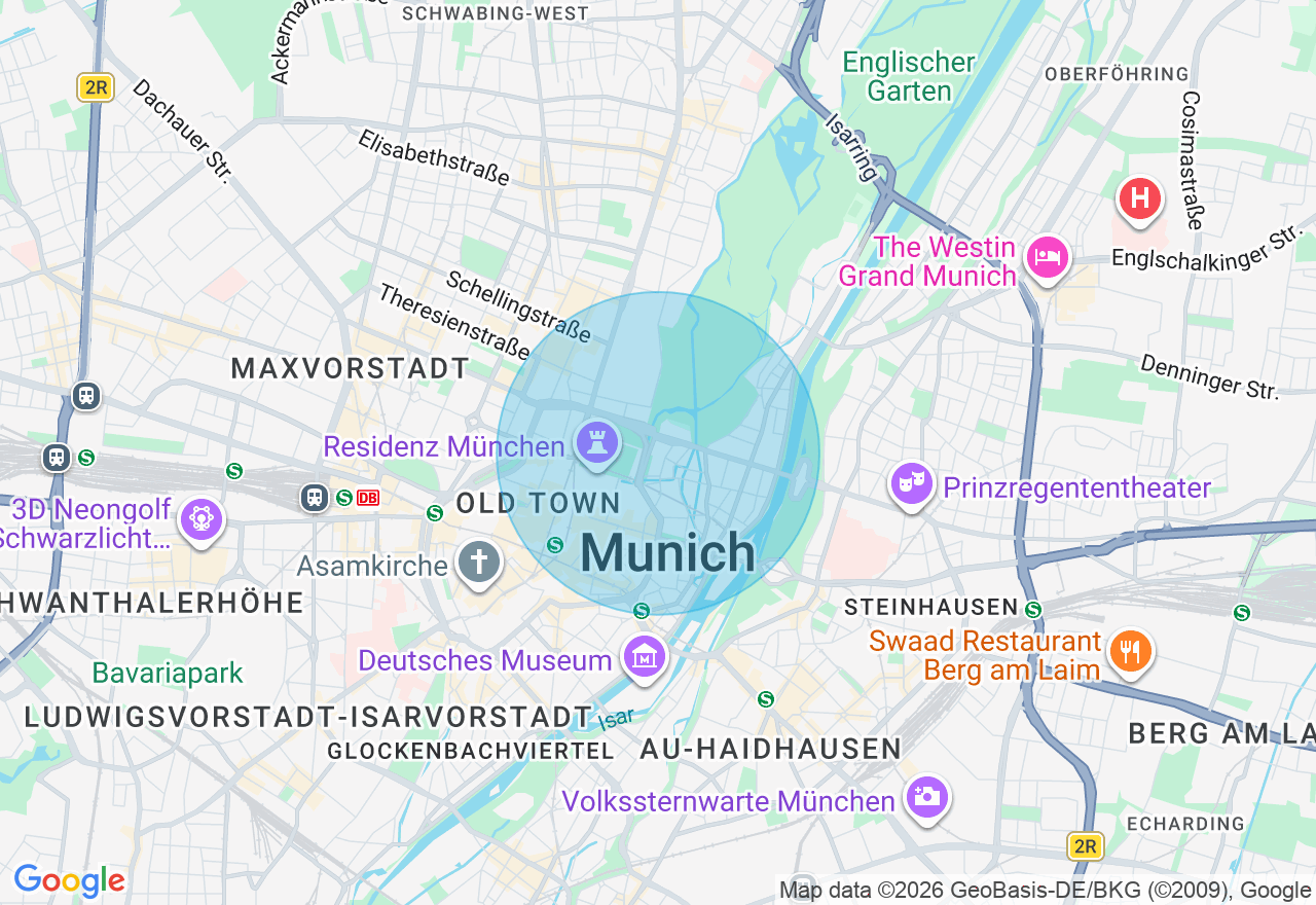Kartenansicht der Location