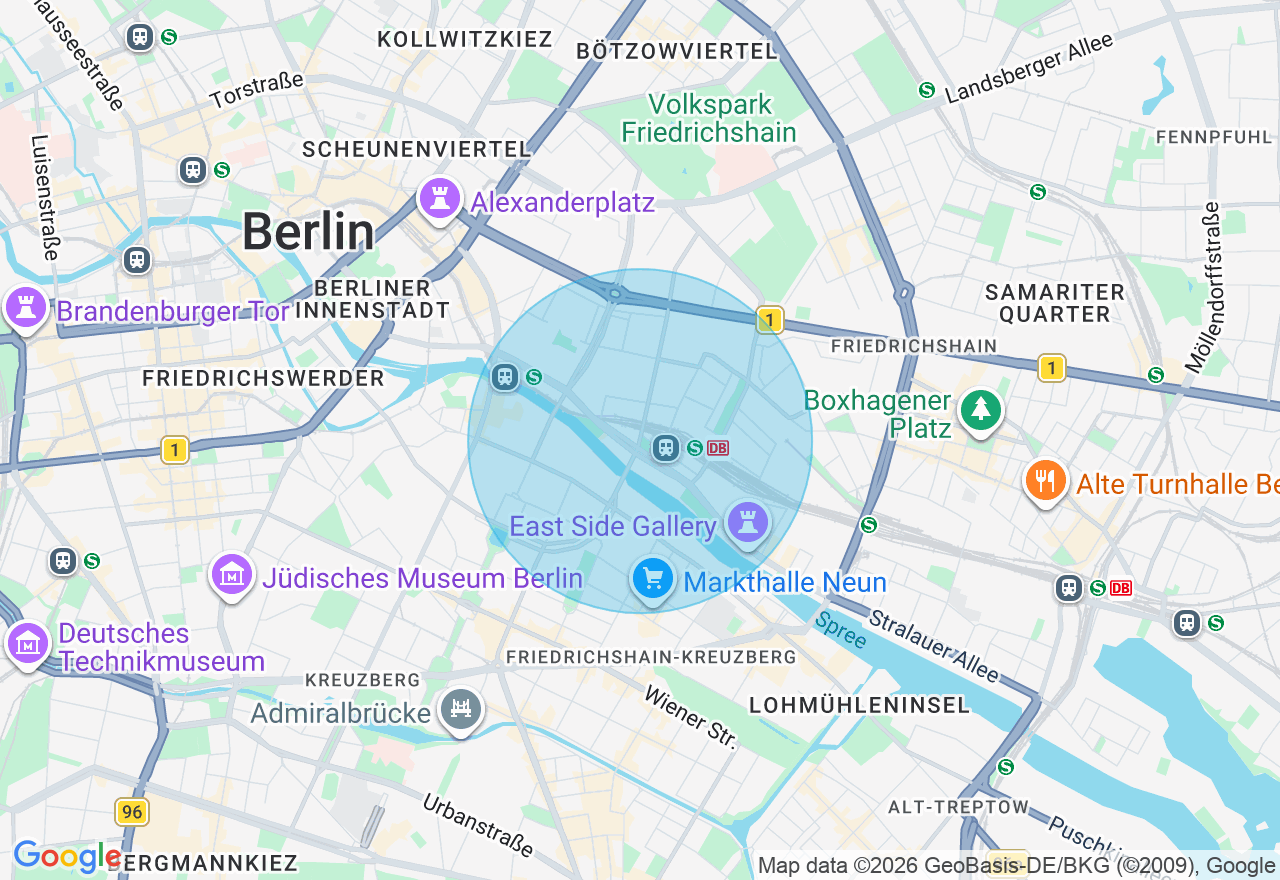 Kartenansicht der Location