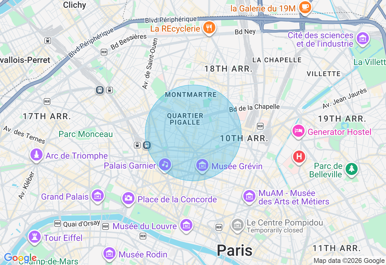 Carte de l'emplacement