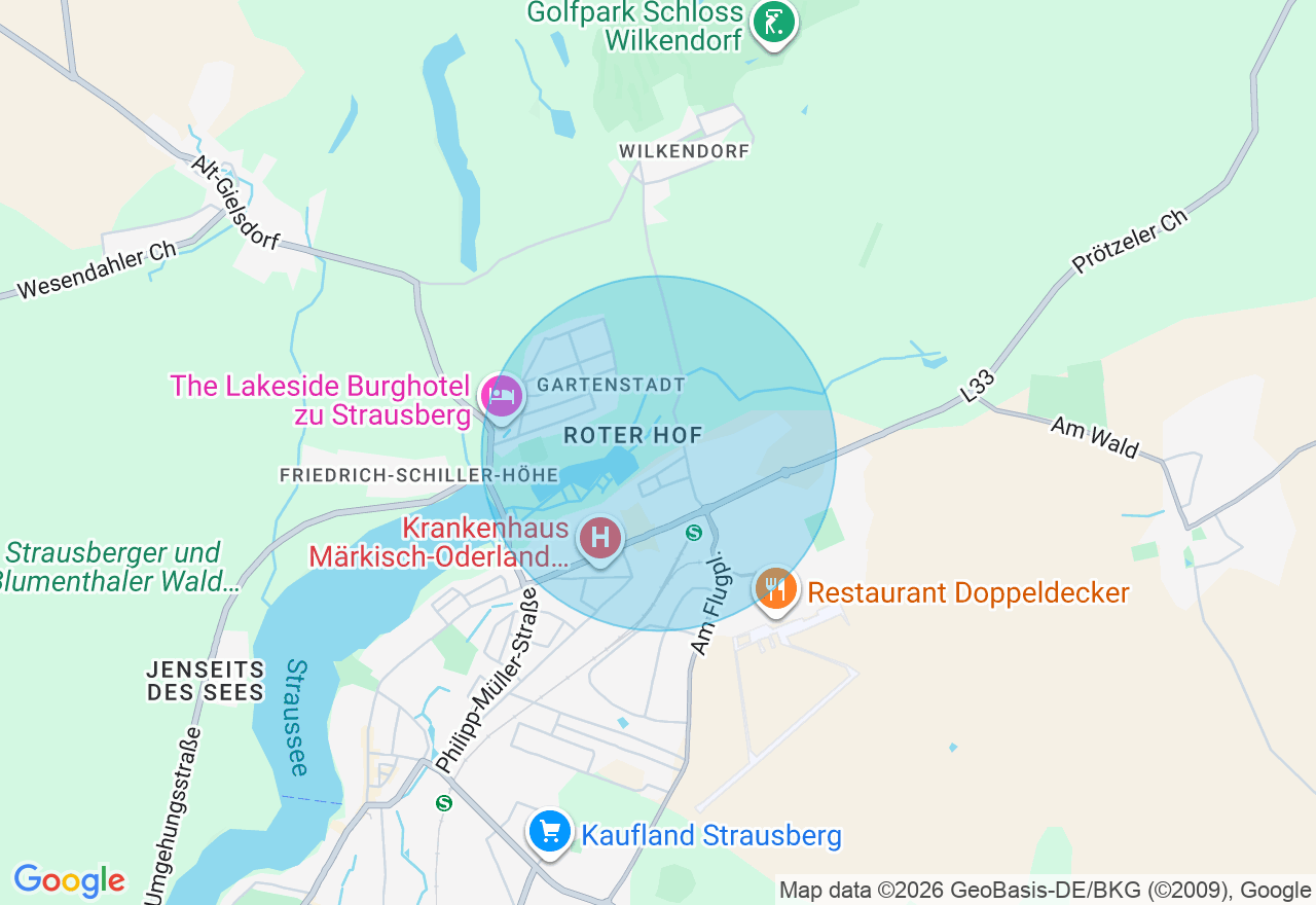 Kartenansicht der Location
