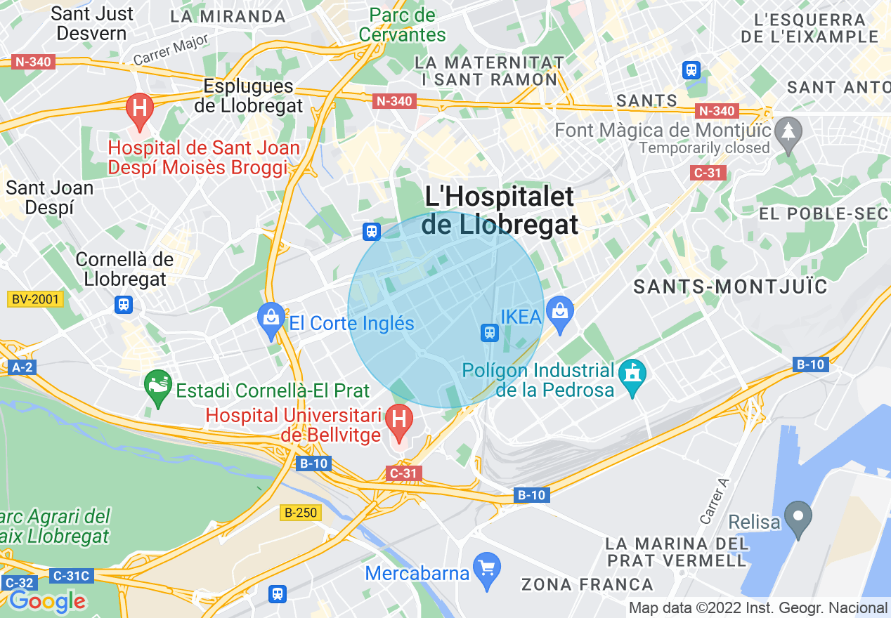 Mapa de la ubicación