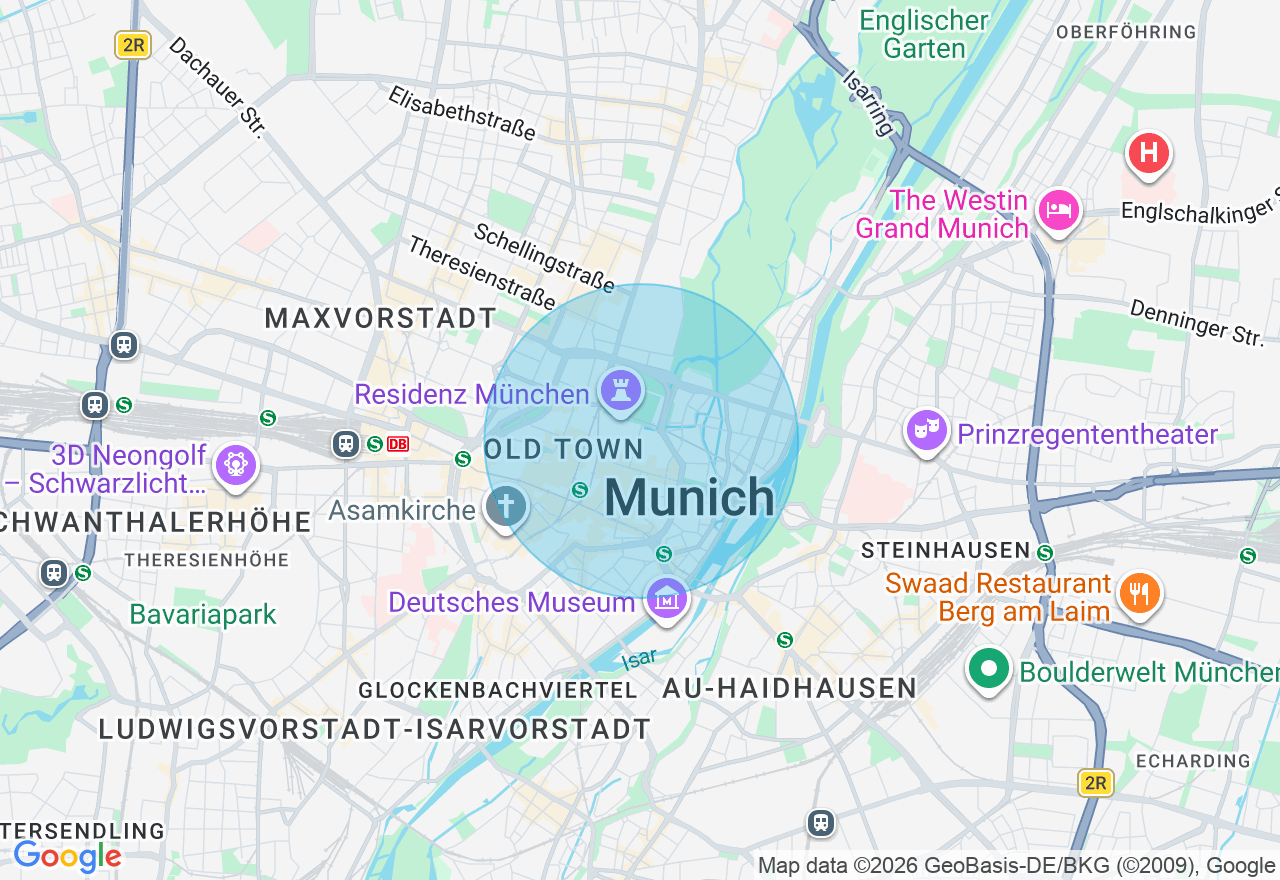 Kartenansicht der Location