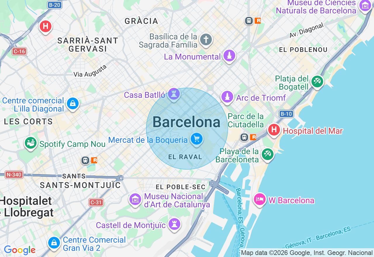 Mapa de la ubicación