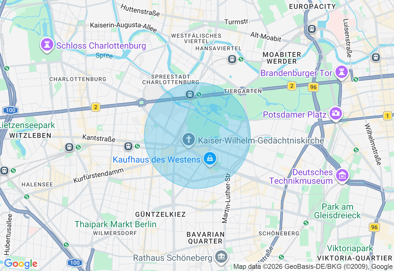 Kartenansicht der Location