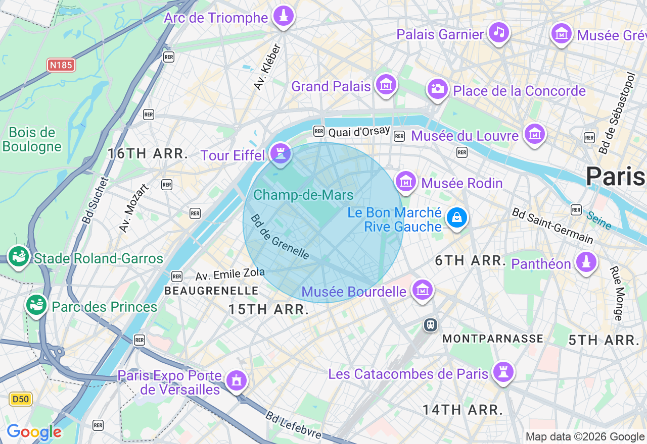 Carte de l'emplacement