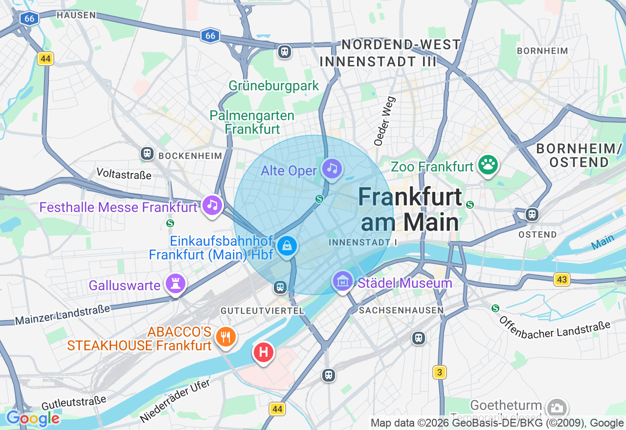 Kartenansicht der Location