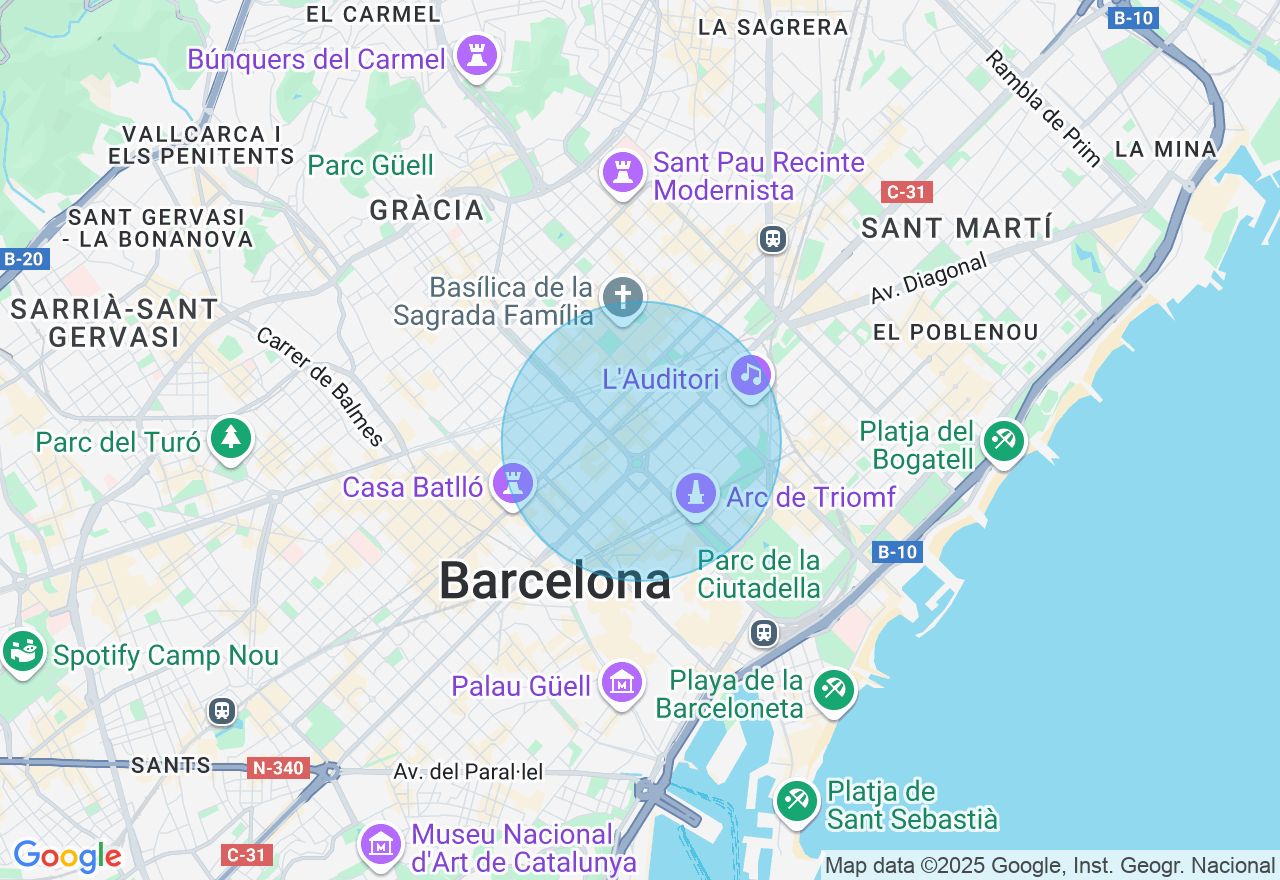Mapa de la ubicación