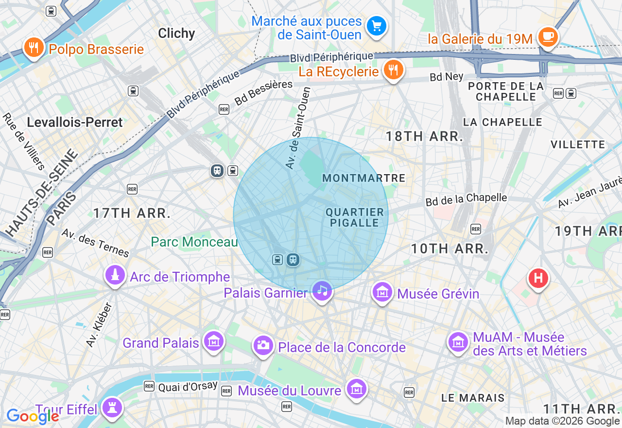 Carte de l'emplacement