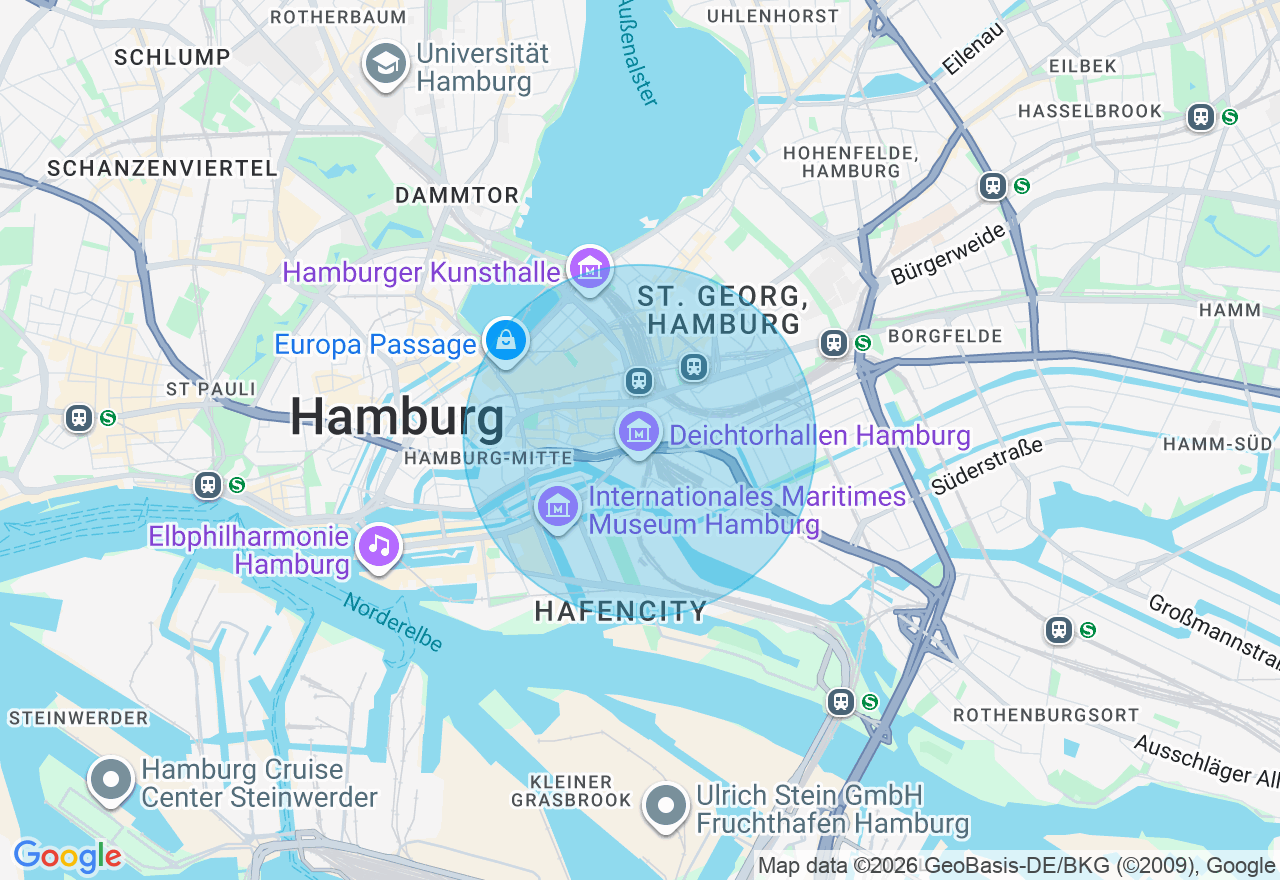 Kartenansicht der Location