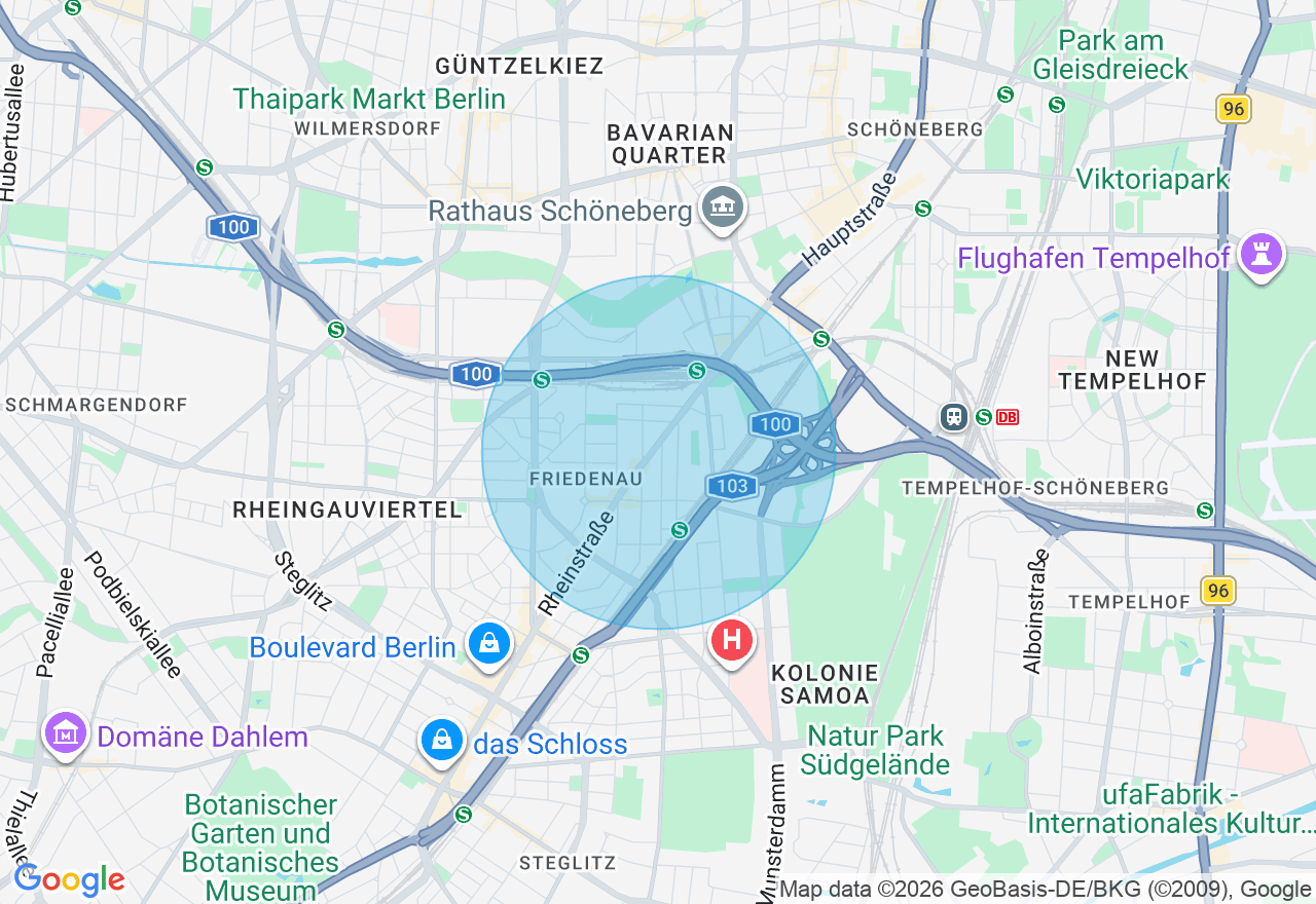 Kartenansicht der Location