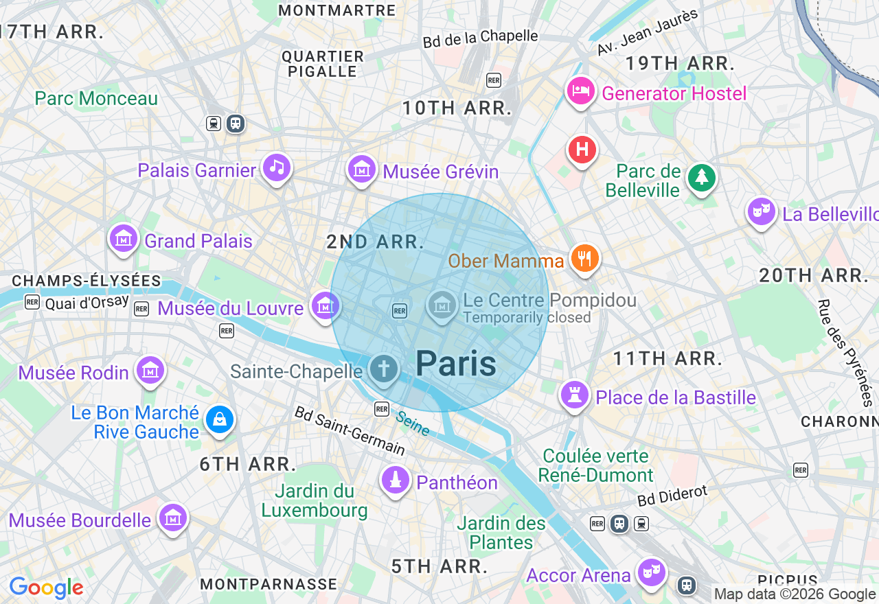 Carte de l'emplacement