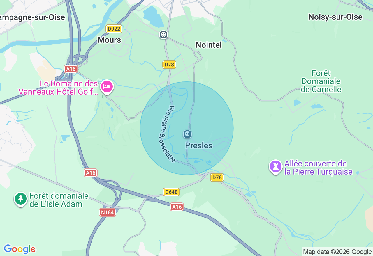 Carte de l'emplacement