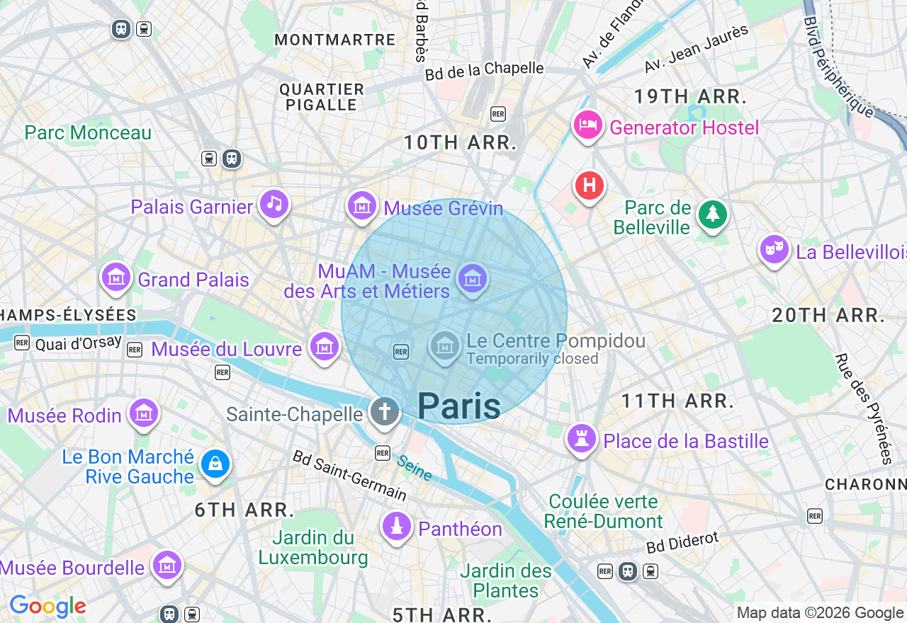 Carte de l'emplacement