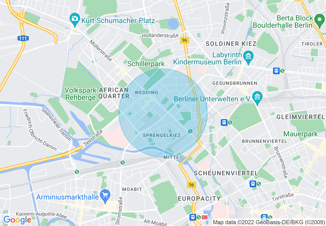Kartenansicht der Location