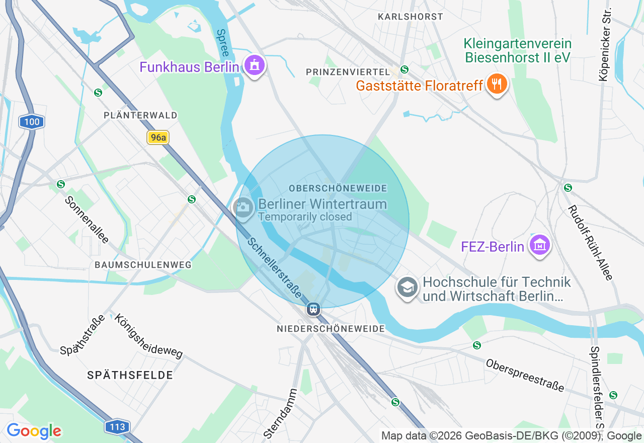 Kartenansicht der Location