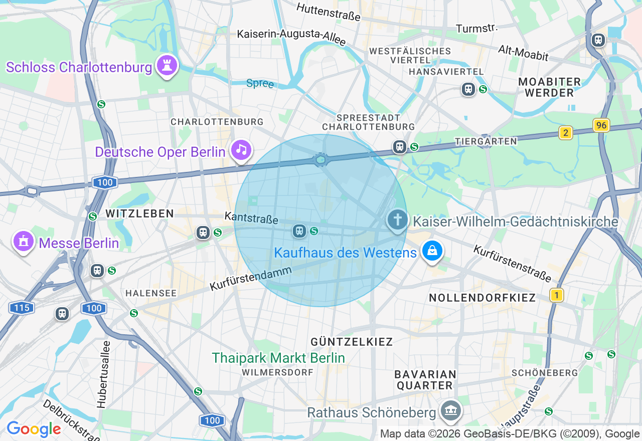 Kartenansicht der Location