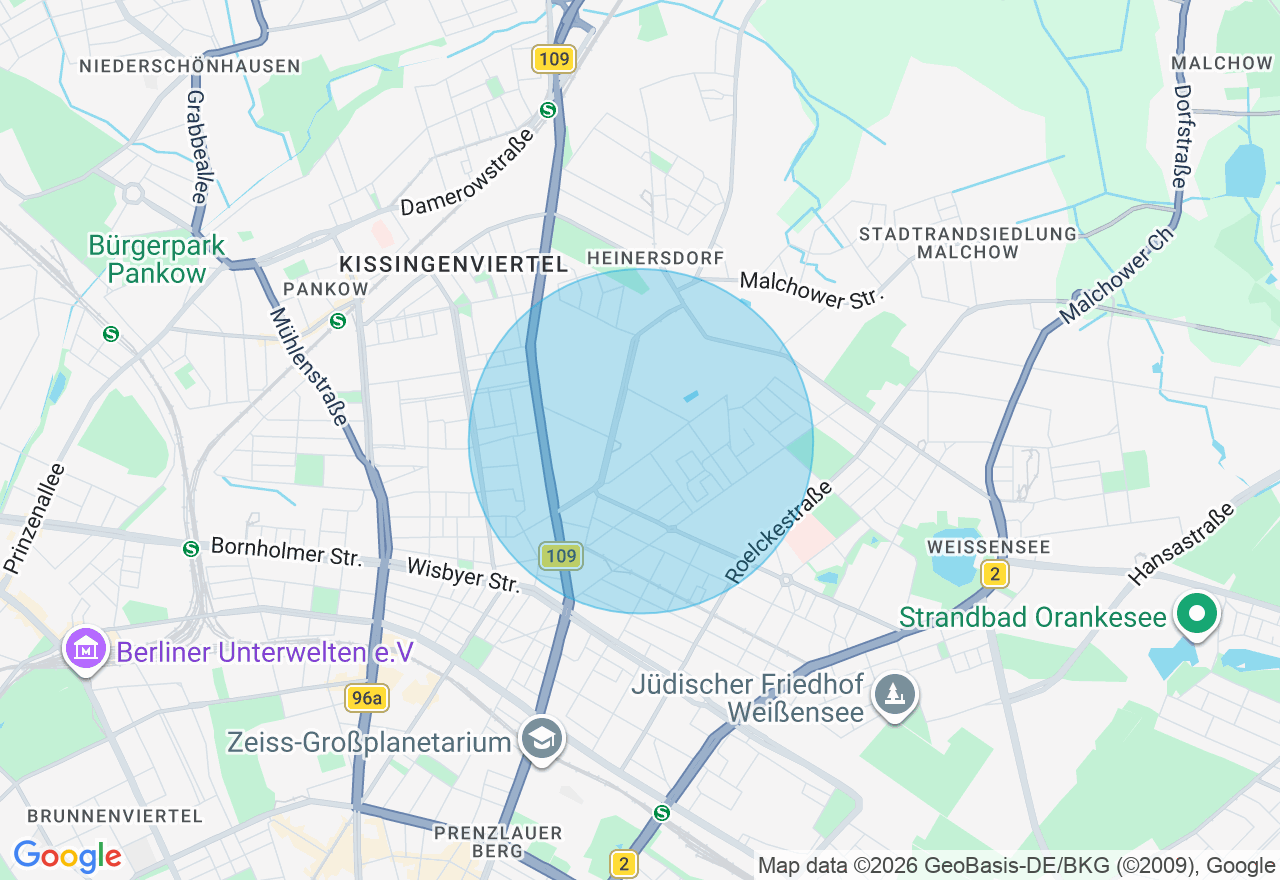 Kartenansicht der Location