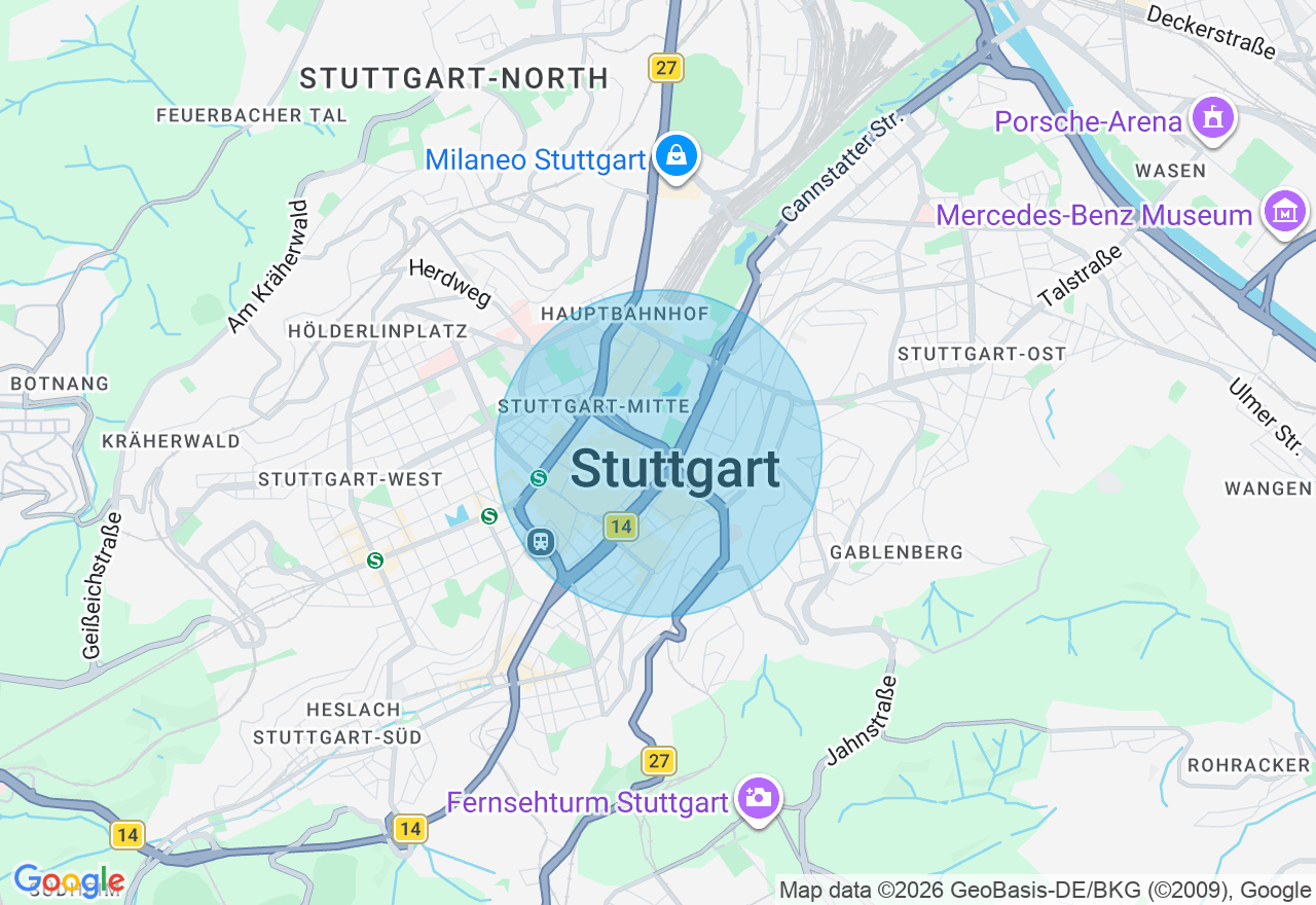Kartenansicht der Location