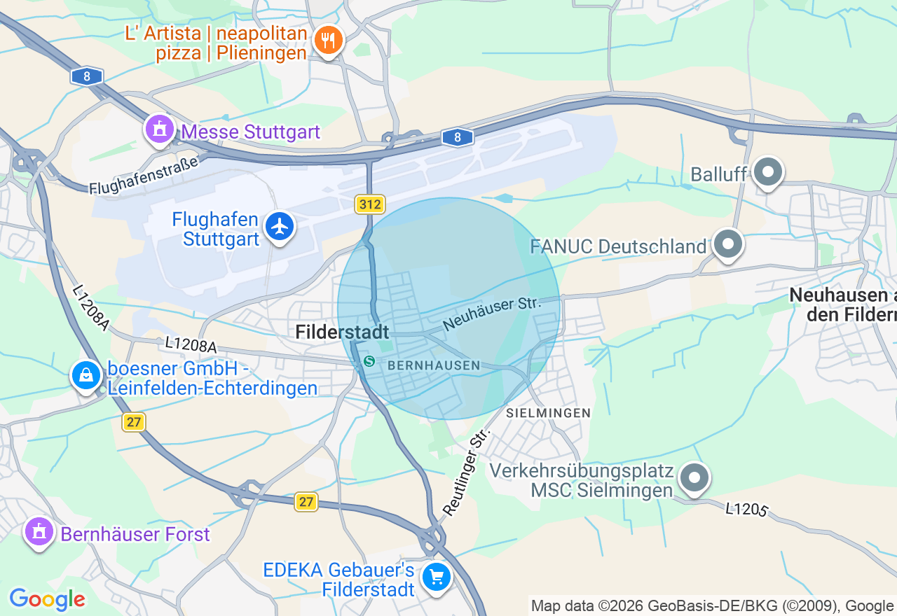 Kartenansicht der Location