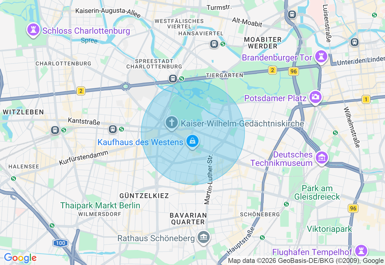 Kartenansicht der Location