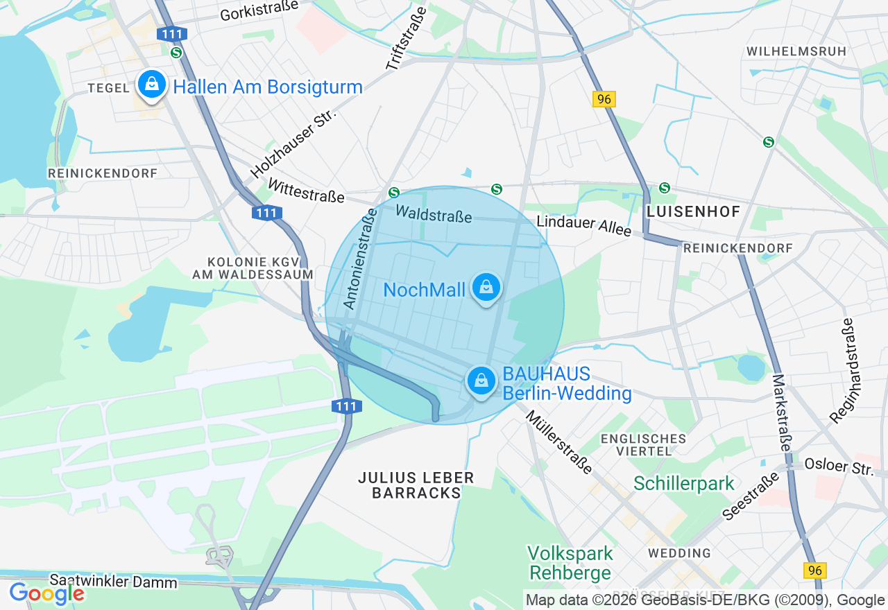 Kartenansicht der Location