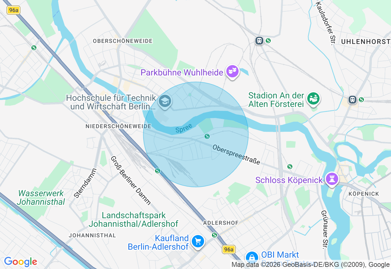 Kartenansicht der Location