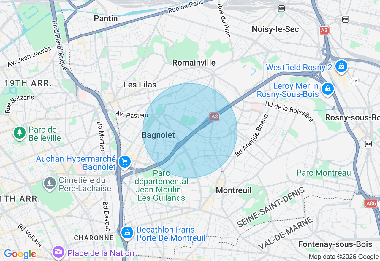 Carte de l'emplacement