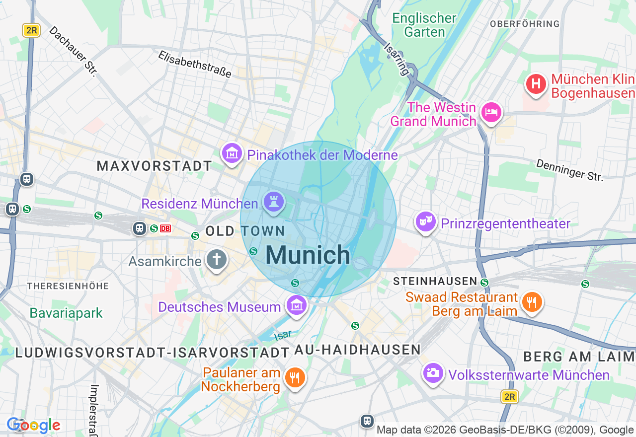 Kartenansicht der Location
