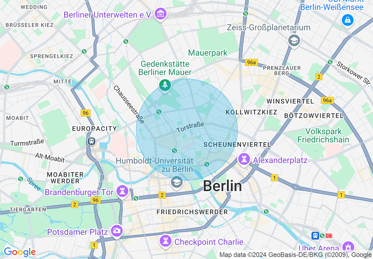 Kartenansicht der Location
