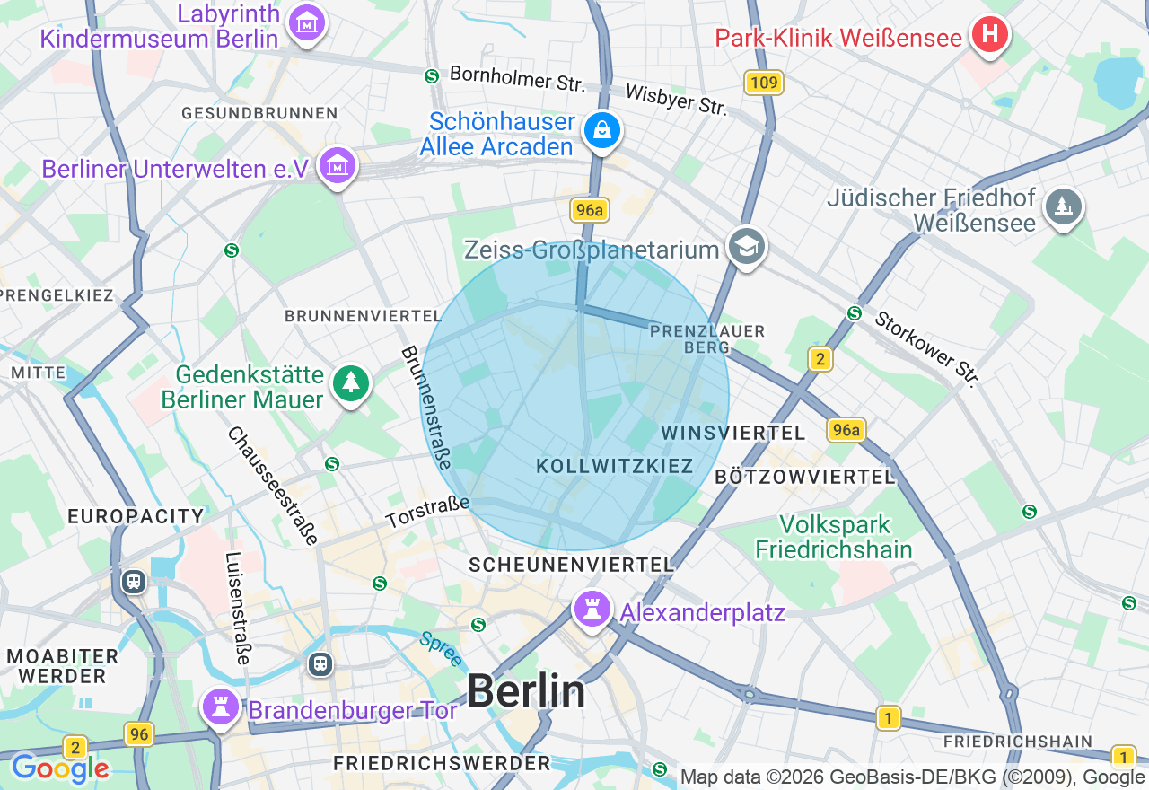 Kartenansicht der Location