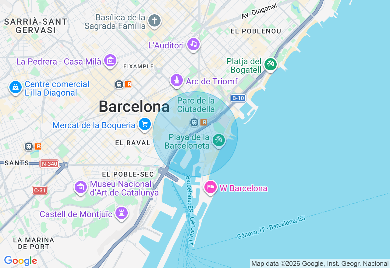 Mapa de la ubicación