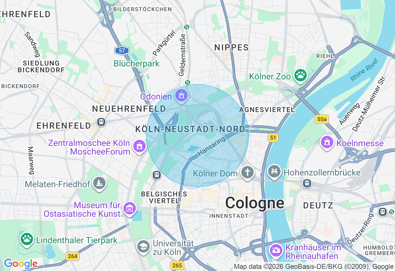 Kartenansicht der Location