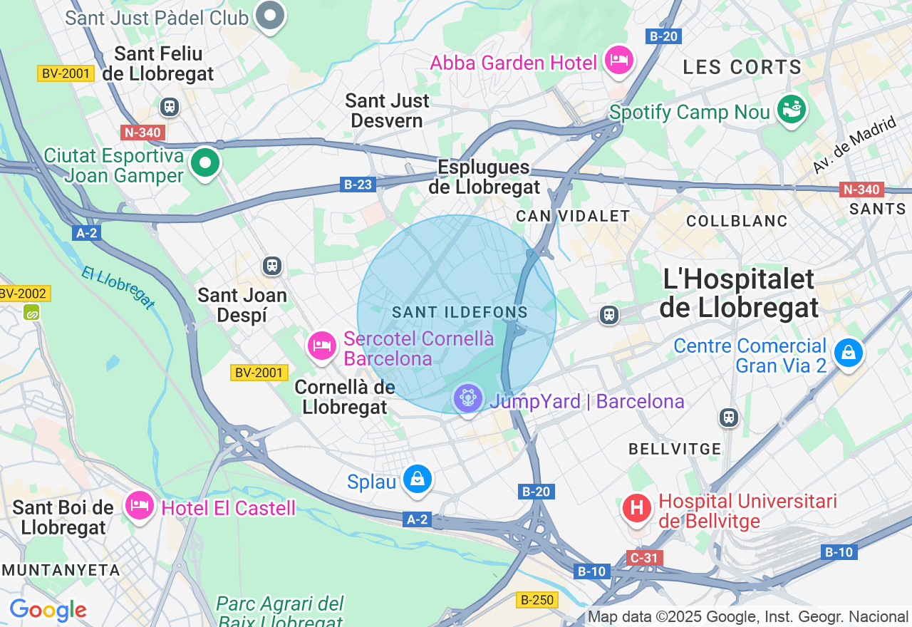 Mapa de la ubicación