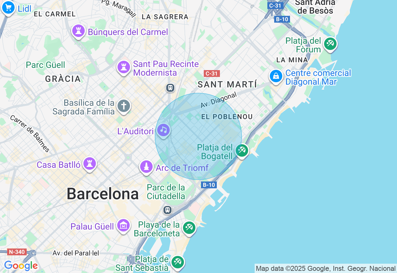 Mapa de la ubicación